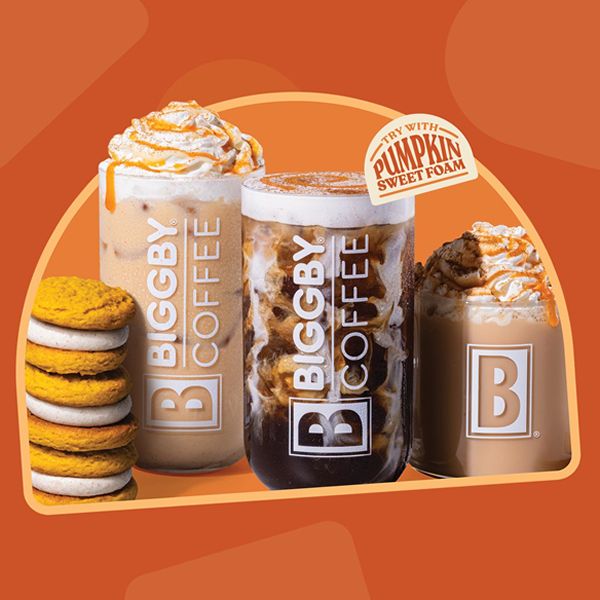 BIGGBY COFFEE Welcomes Fall With Pumpkin Favorites, Apple Cider, Maple Bourbon and a Ghoulishly Good Halloween Lineup