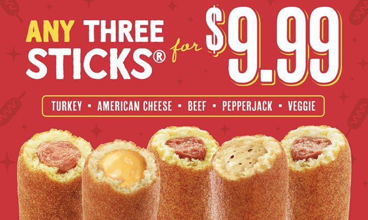 Hot Dog on a Stick Celebrates National Snack Stick Day With 3 for $9.99 Deal